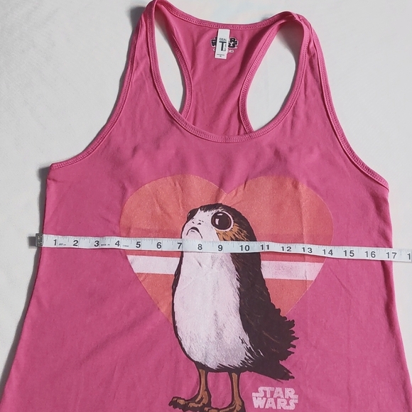 Star wars women's Juniors porg love Racerback tanto top size XS - Picture 5 of 10